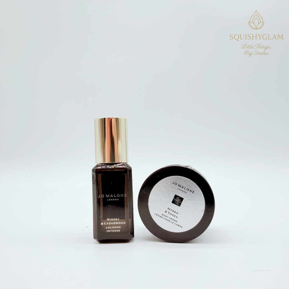 Jo Malone Hinoki Cedarwood 10ml + Myrrh Tonka Body Cream 10ml